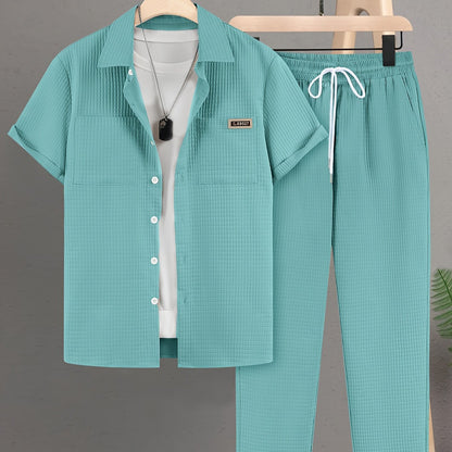 Luca™ – Completo Estivo con Camicia Strutturata e Pantalone Coordinato