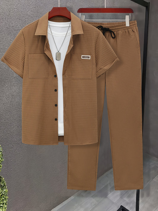 Luca™ – Completo Estivo con Camicia Strutturata e Pantalone Coordinato