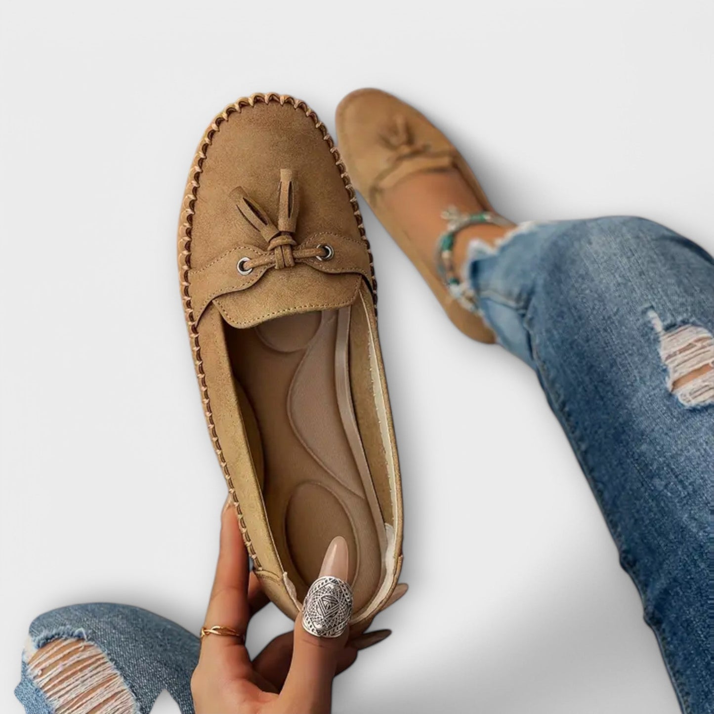 Teresa™ - Mocassins de pele