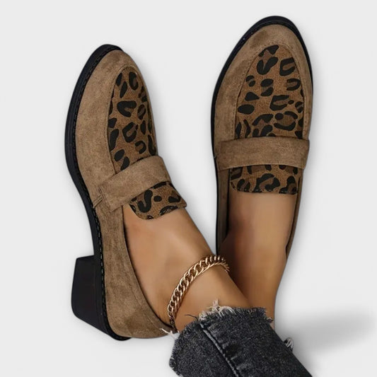 Camila™ - Sapatos elegantes com padrão leopardo