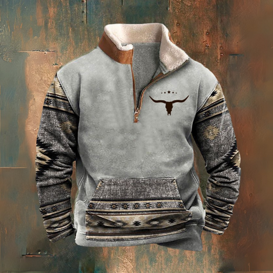 RODEO — Jaqueta de meia zip de outono-inverno