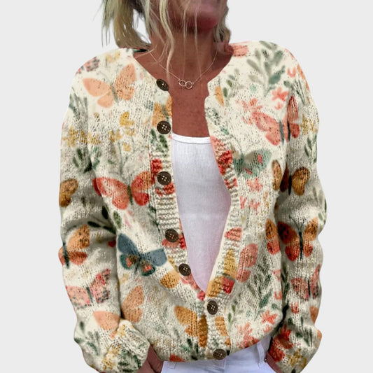 Carolina™ - Cardigan Floral de Outono