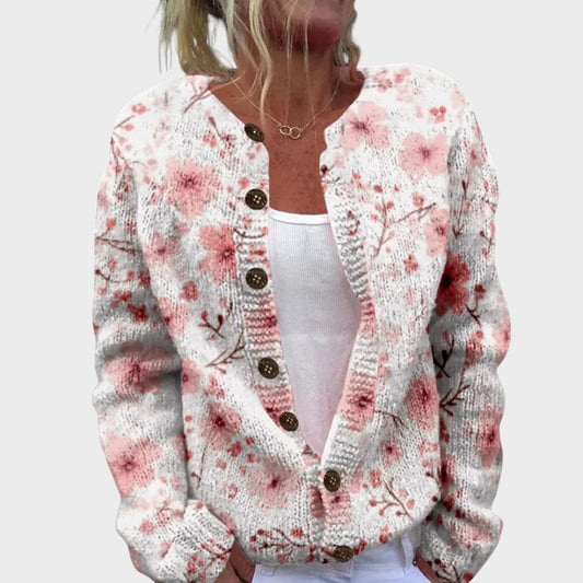 Sofia™ - Cardigan Floral de Outono