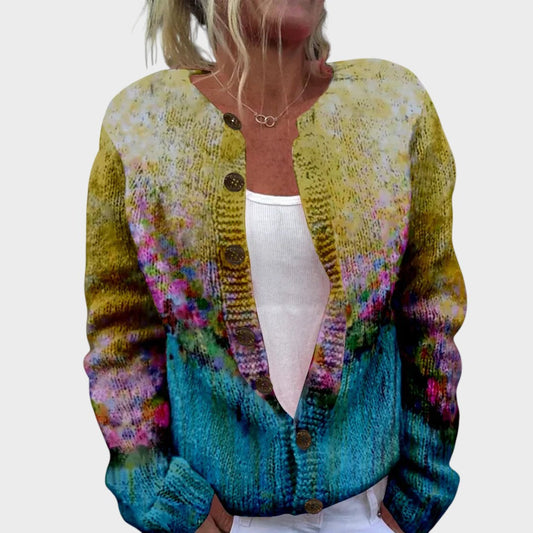 Rita™ - Cardigan Floral de Outono