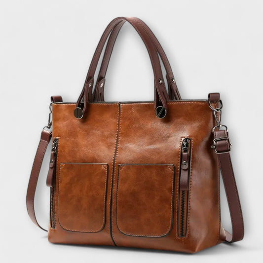 Maria™ - Bolsa de couro elegante