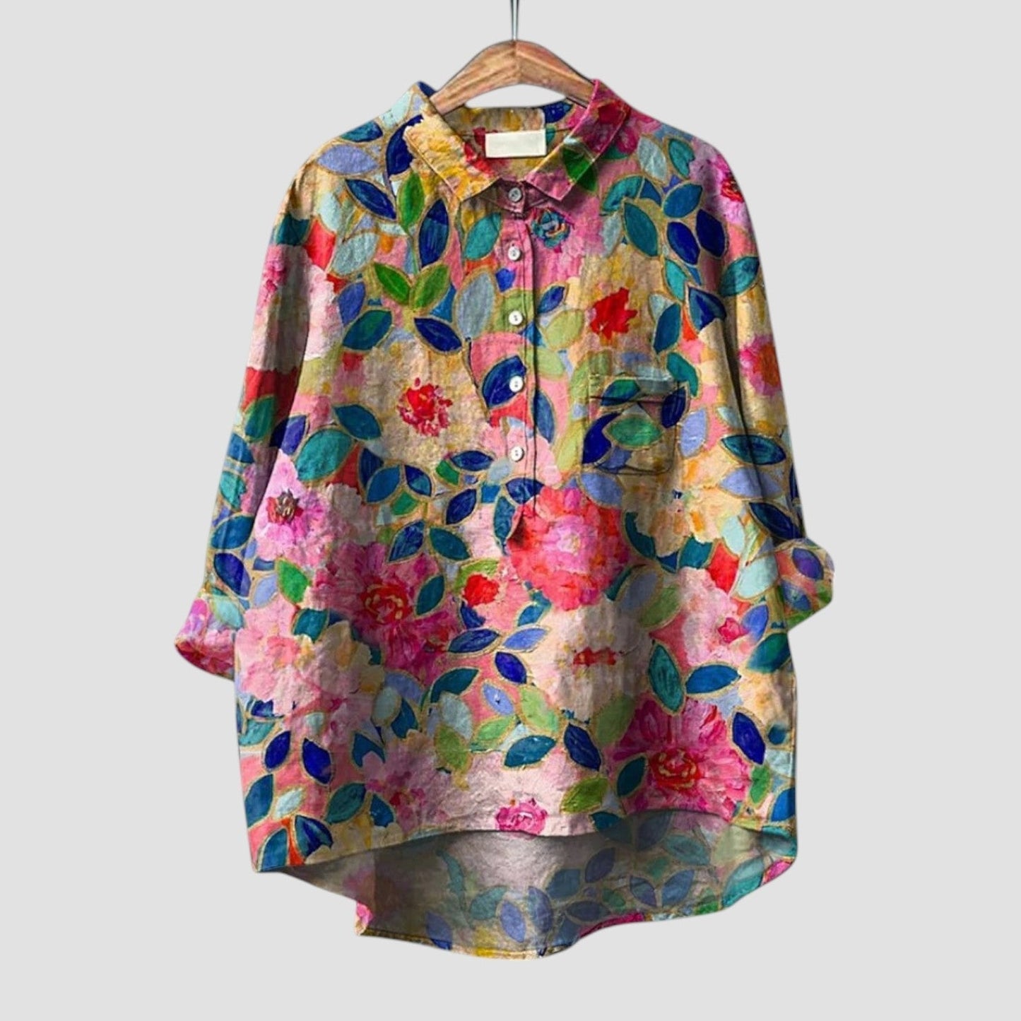 ZÉLIA | Camicia Floreale Comoda e di Tendenza