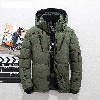 Deman™ - Mountain East Casaco Puffer de Plumas