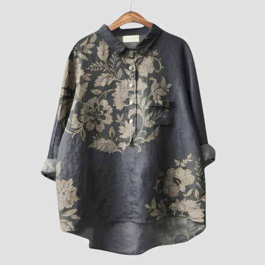 CARLA ⏐ Camicia da Donna con Motivo Artistico Originale
