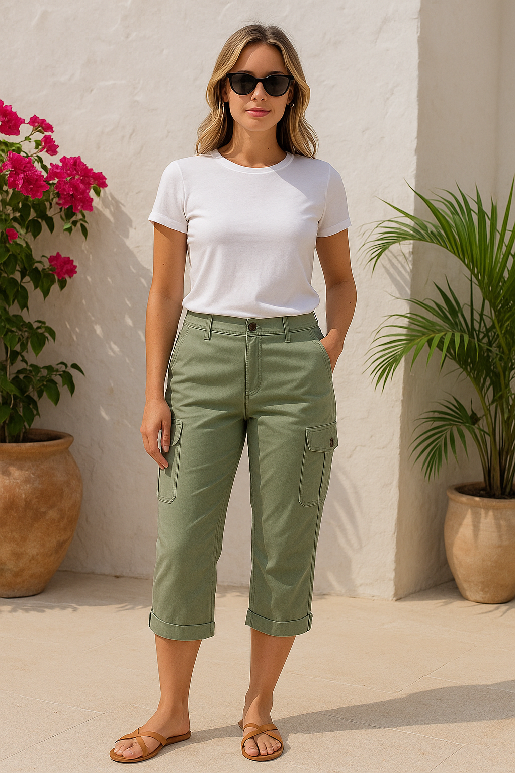 Nina™ Capri Cargo Shorts for Women