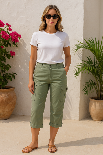 Nina™ Capri Cargo Shorts for Women