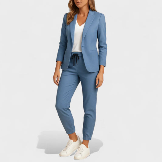 Gabriela™ - Conjunto Elegante com Casaco e Calças