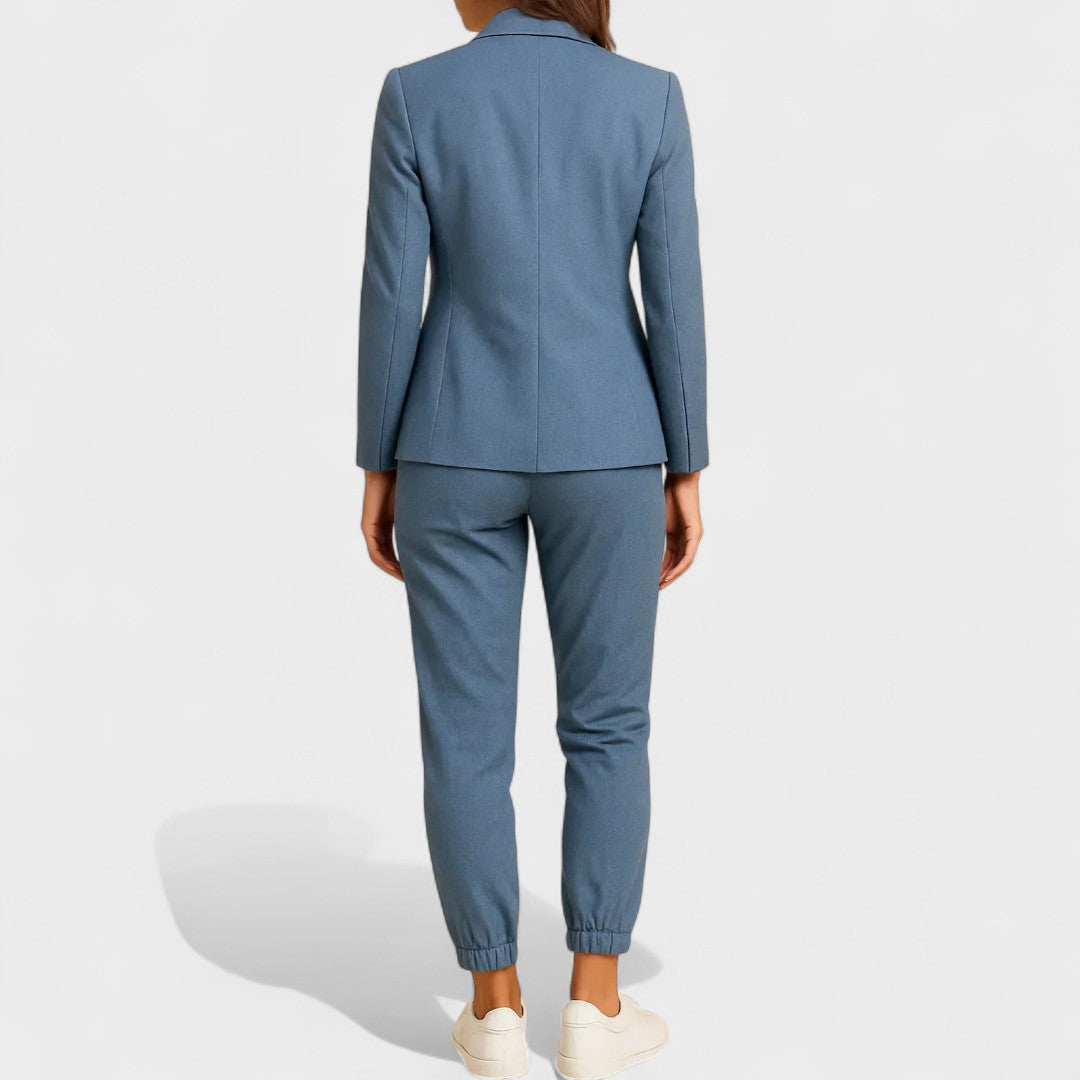 Gabriela™ - Conjunto Elegante com Casaco e Calças