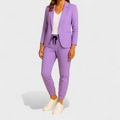 Gabriela™ - Conjunto Elegante com Casaco e Calças