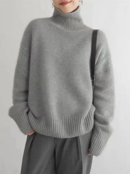 Isabella™ - Pullover de gola alta em caxemira