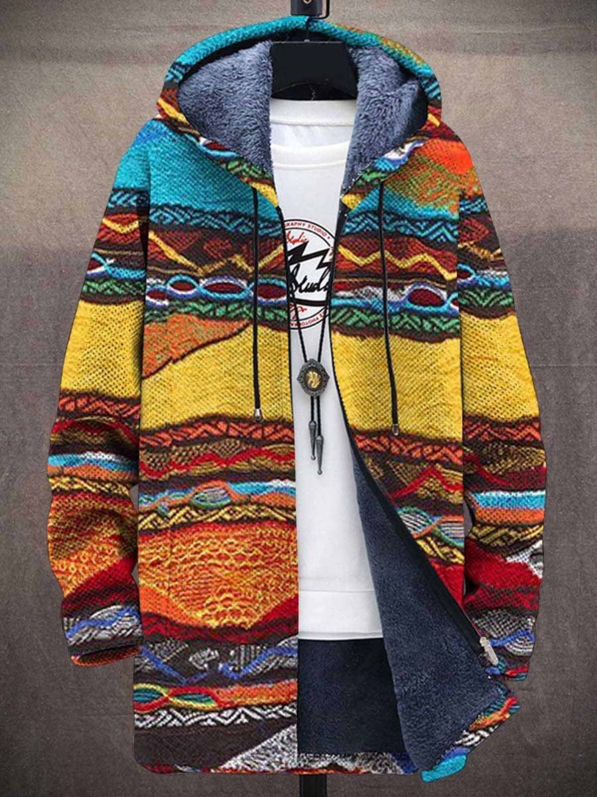 Jindalee™ | Cardigan Luxuoso com Inspiração Artística