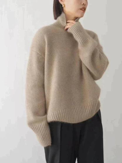 Isabella™ - Pullover de gola alta em caxemira