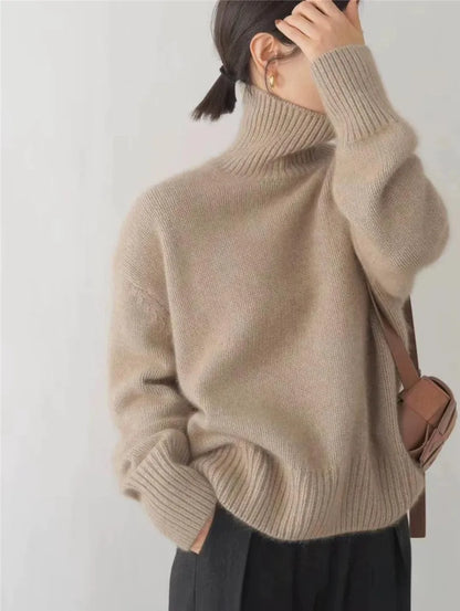 Isabella™ - Pullover de gola alta em caxemira