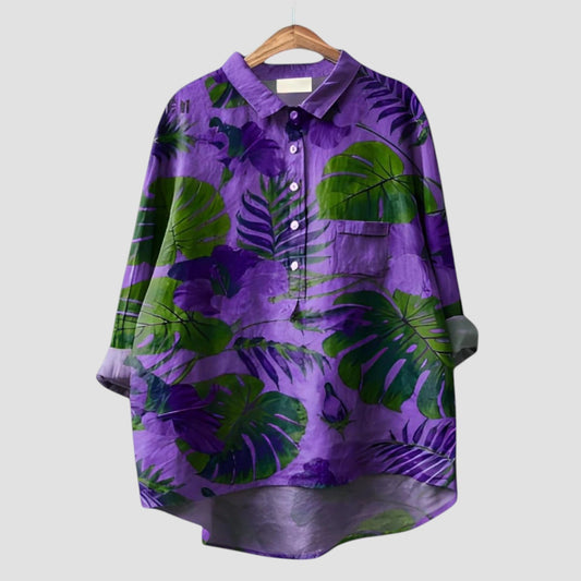 VERONICA | Camicia da Donna con Motivo Grafico e Taglio Moderno