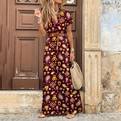 Luna | Elegante Abito Maxi Bohemien