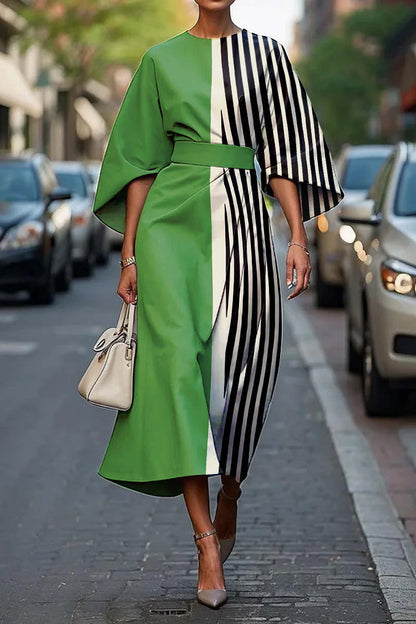 Grace™ - Abito Elegante con Collo Rotondo