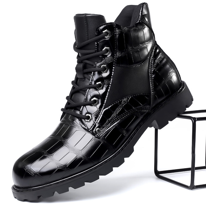 Rendell™ | Botas em pele de crocodilo