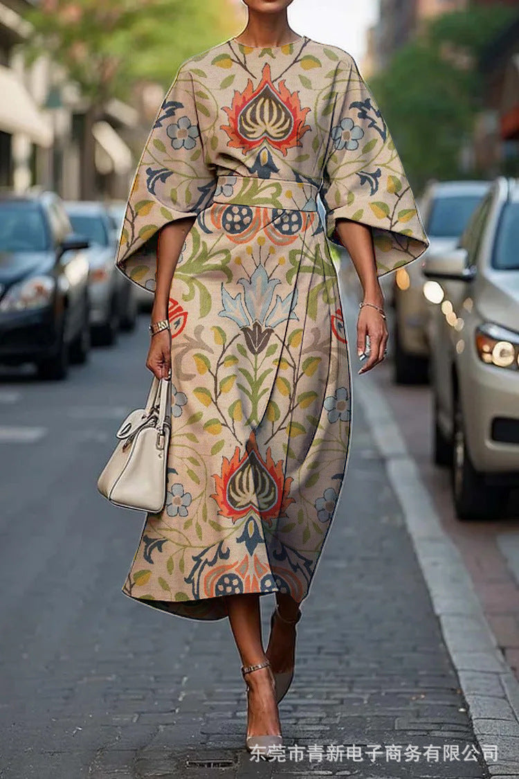 Grace™ - Abito Elegante con Collo Rotondo