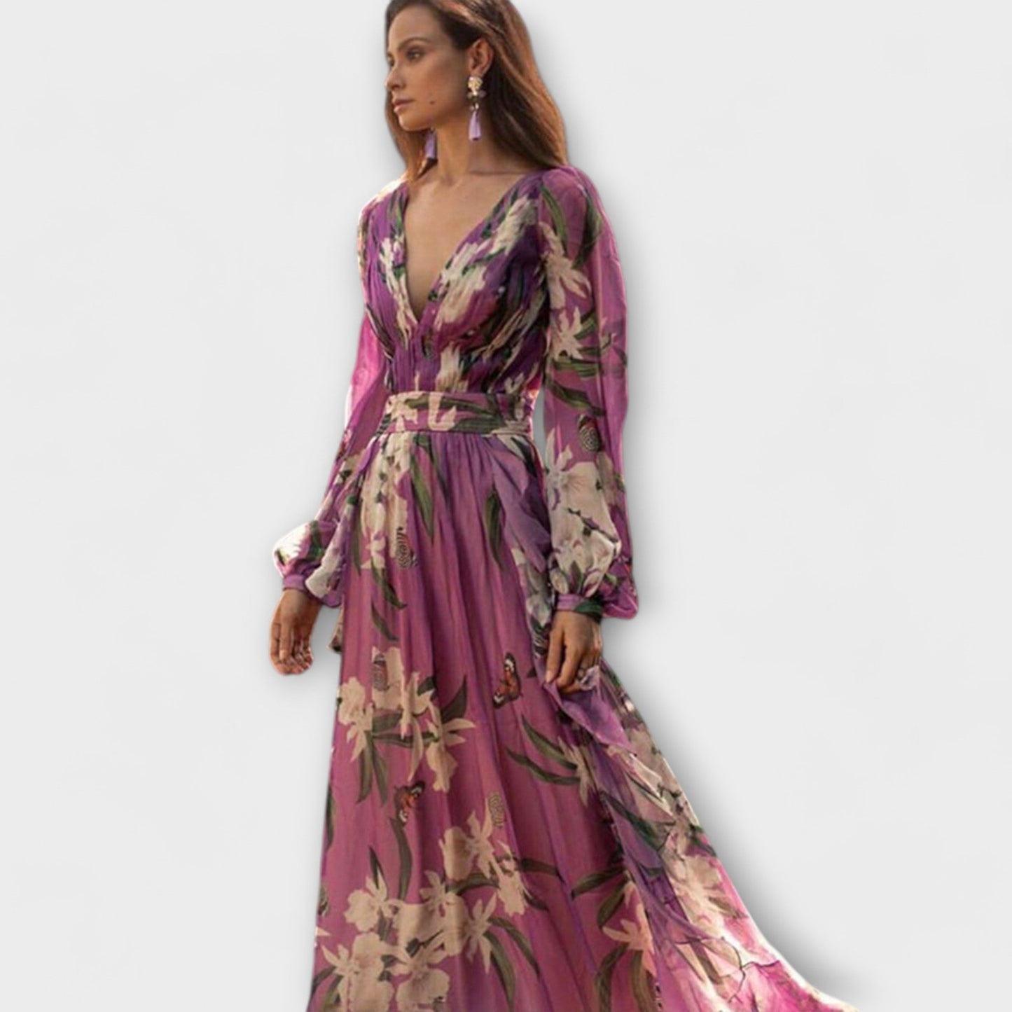 Cláudia™ - Vestido maxi elegante de alta qualidade