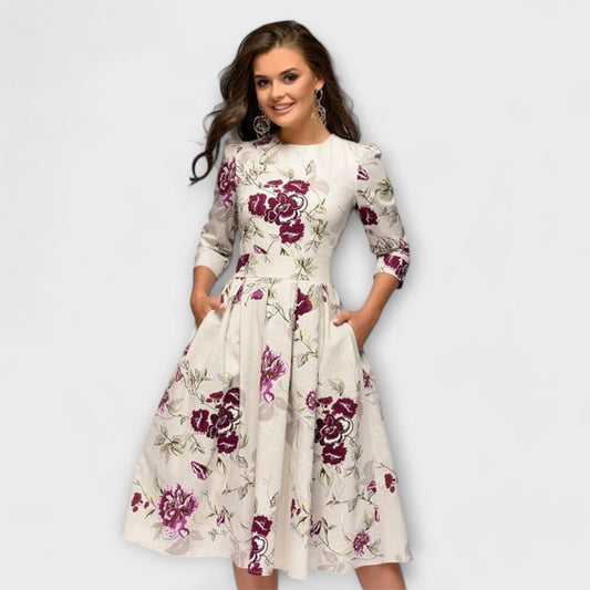 Carolina™ - Vestido elegante pelo joelho
