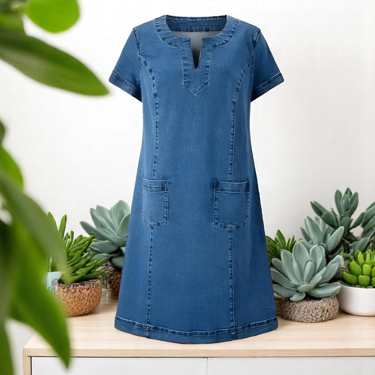 Gilja™ | Abito Casual in Denim