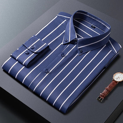 Luxonova - Elegant Striped Men's Shirt