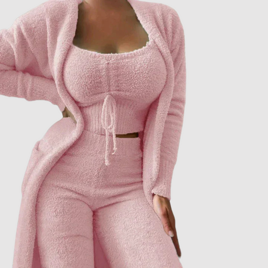 Raquel™ - Conjunto de Pijama de 3 Peças