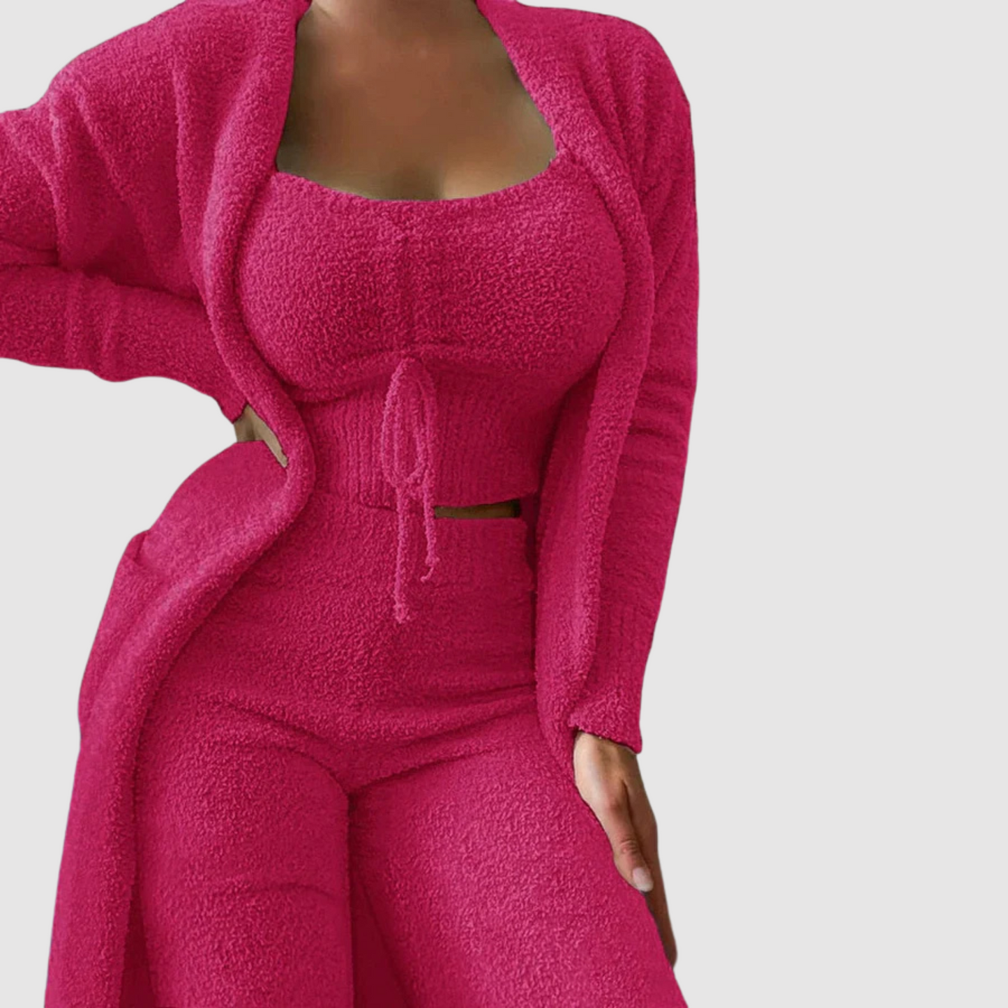 Raquel™ - Conjunto de Pijama de 3 Peças