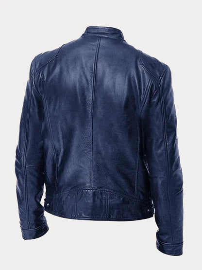 Casaco de Couro Casual para Homens