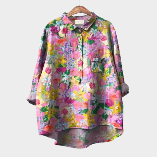 SOFIA | Blusa Oversize Floreale con Comfort Giornaliero e Stile Radioso per Ogni Occasione
