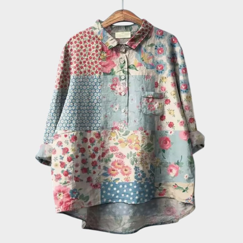 SOFIA | Blusa Oversize Floreale con Comfort Giornaliero e Stile Radioso per Ogni Occasione