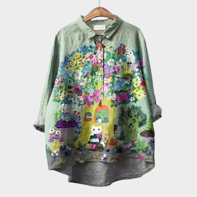 ELISABETTA | Blusa Oversize Floreale con Comfort Avvolgente per Giornate Spensierate