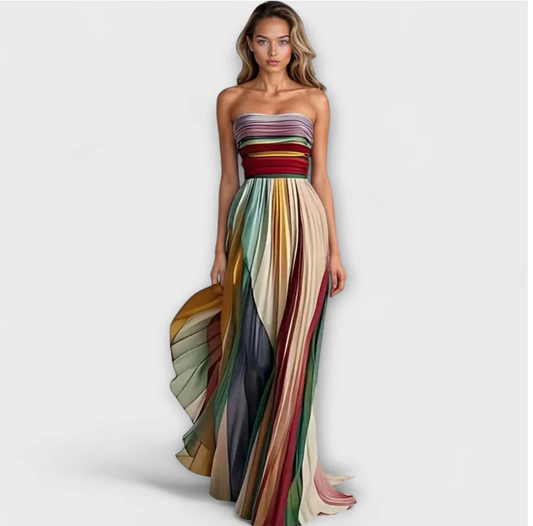 Flora™ | Abito Estivo Senza Maniche Multicolore