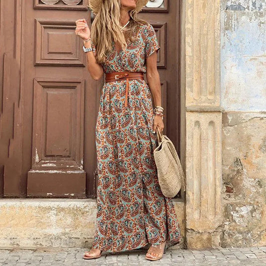 Luna | Elegante Abito Maxi Bohemien