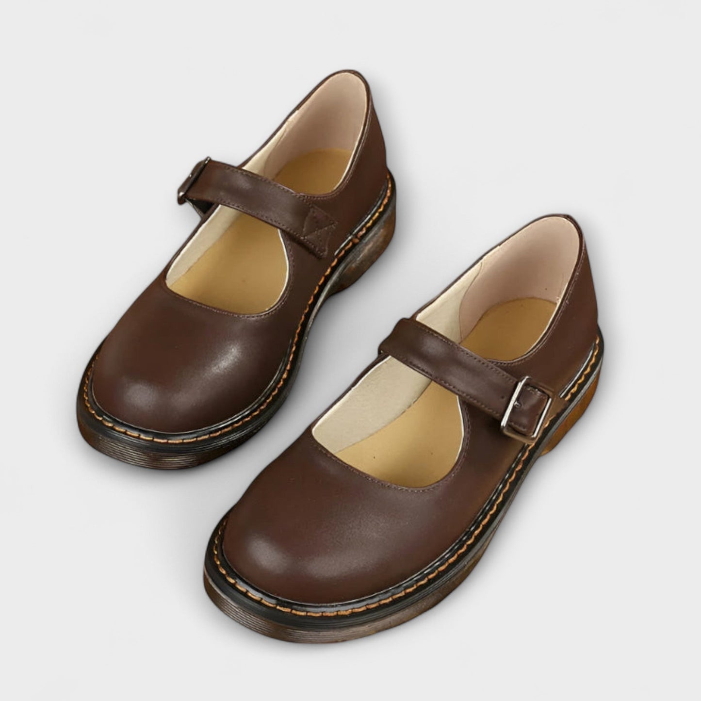 Yolanda - Elegante Scarpe In pelle Con Cinturino