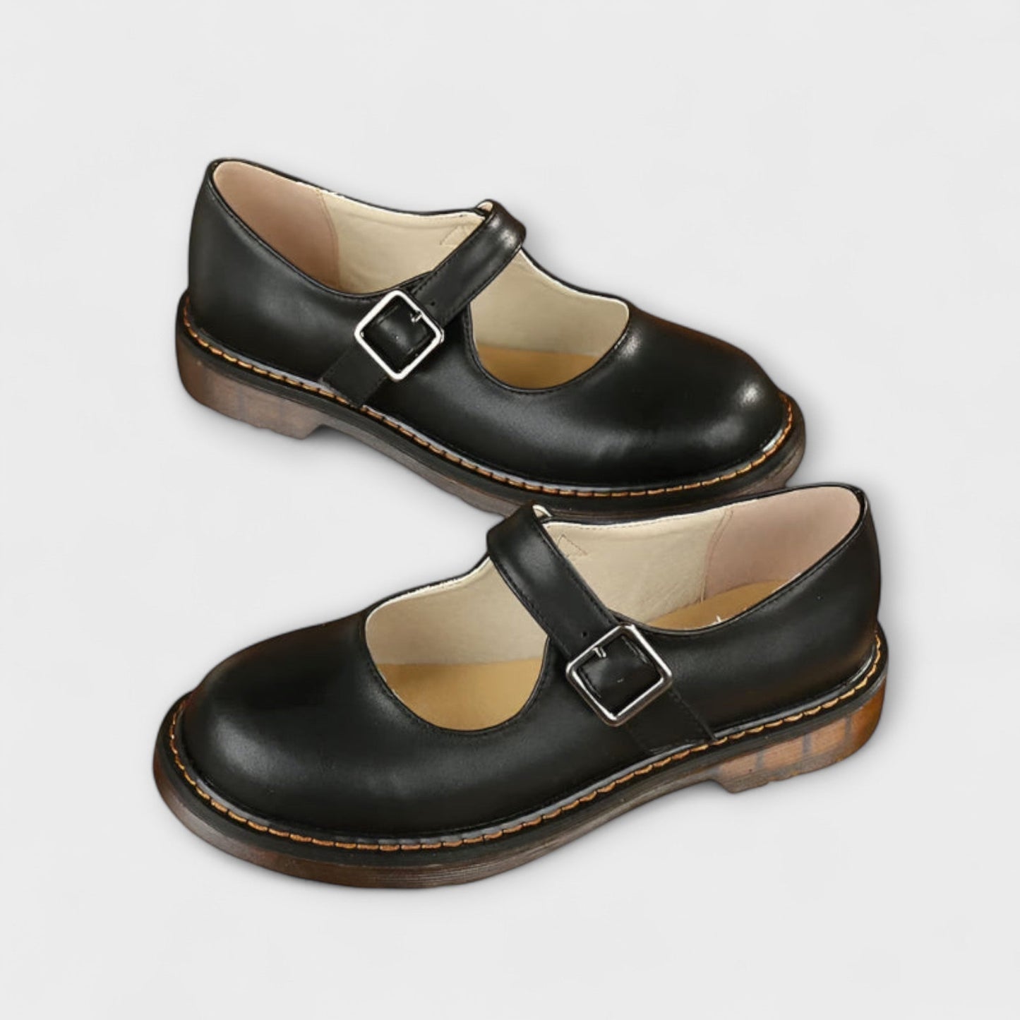 Yolanda - Elegante Scarpe In pelle Con Cinturino