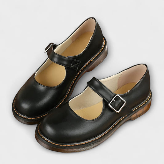 Yolanda - Elegante Scarpe In pelle Con Cinturino