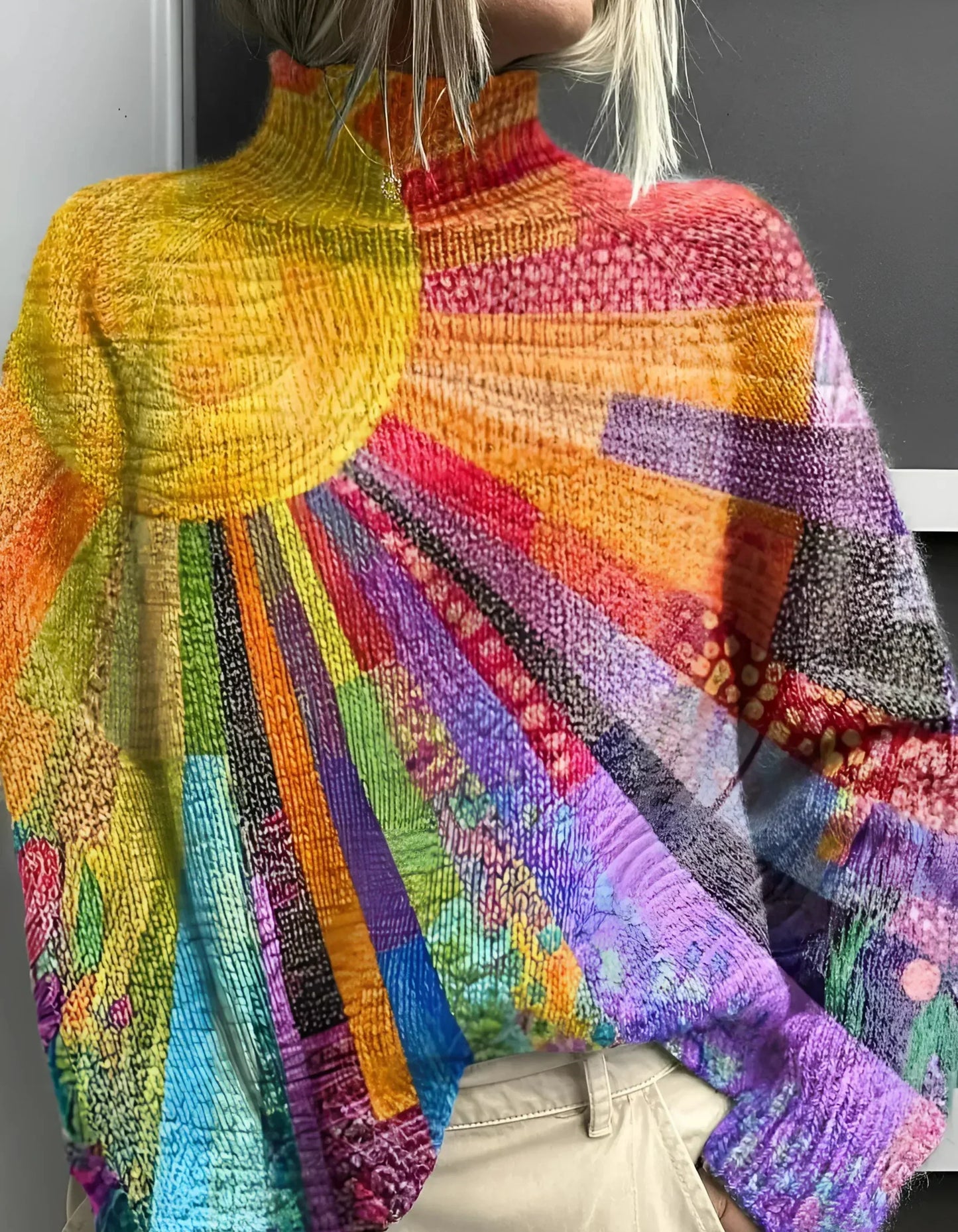 Ada™ - Pullover colorido e alegre