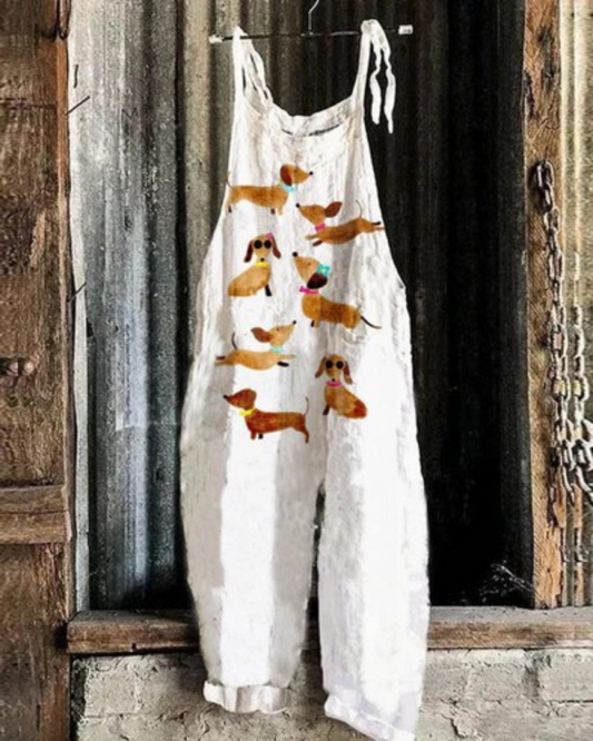 Jumpsuit Floreale Vintage - Comfort Elegante per Donne, Perfetto per Ogni Occasione