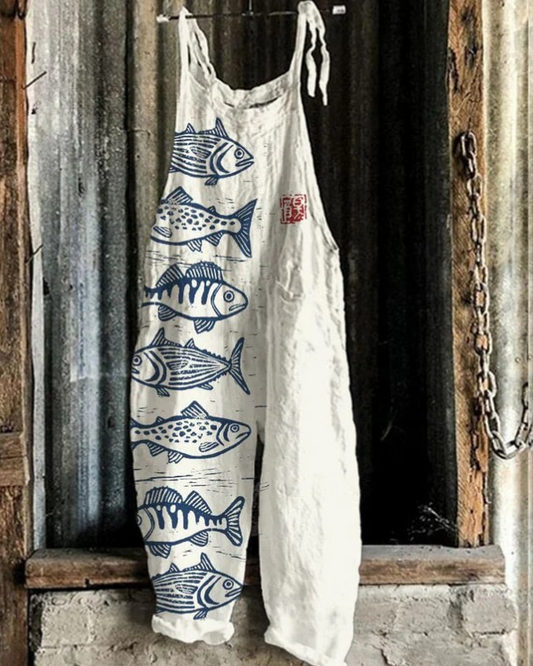 Jumpsuit Floreale Vintage - Comfort Elegante per Donne, Stile Senza Sforzo