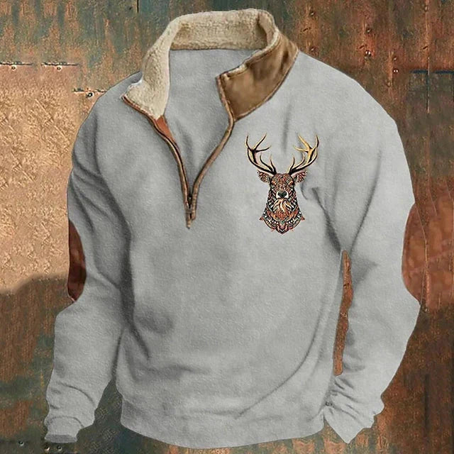 Christos™ – Pullover com detalhe de veado