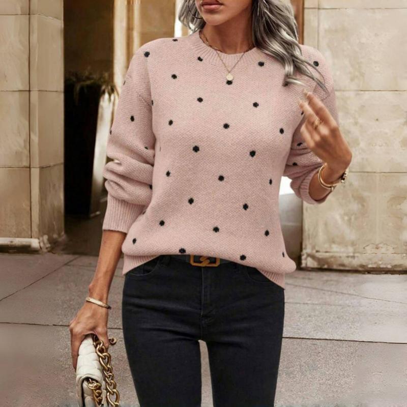 Lilah™ | Pullover em malha com bolinhas