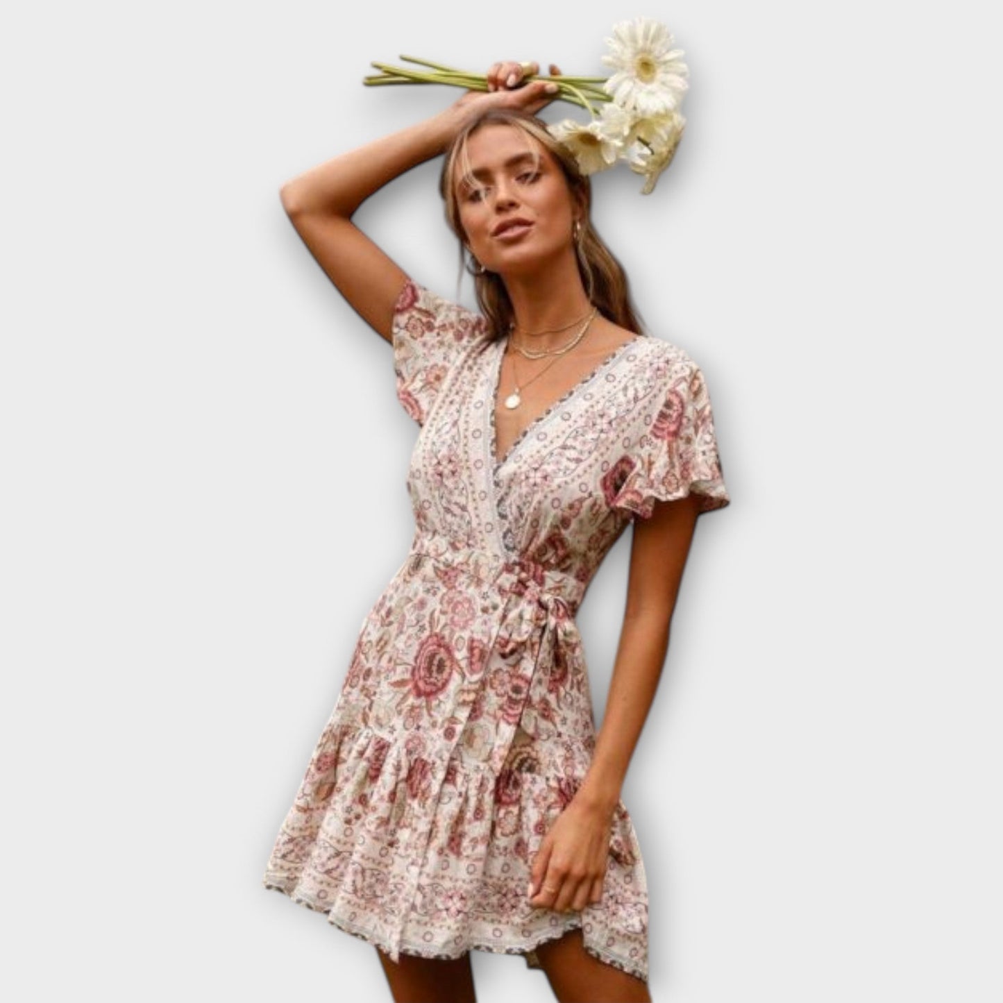 Adélia™ - Vestido curto boho