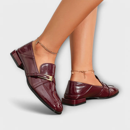 Isabel™ - Mocassins Bordô
