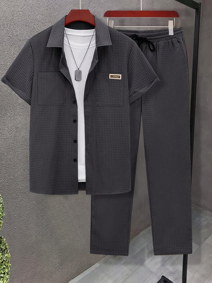 Luca™ – Completo Estivo con Camicia Strutturata e Pantalone Coordinato