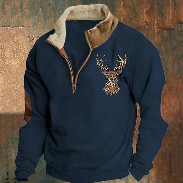 Christos™ – Pullover com detalhe de veado